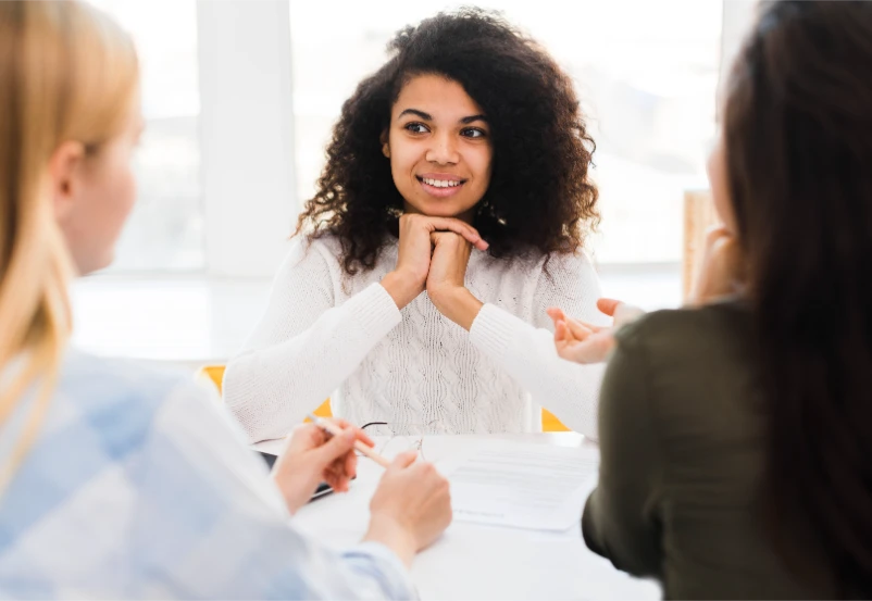Female therapist providing individual therapy session